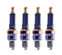 GOOFIT 4 Pcs Set High Performance Motorcycle A7TC Spark Plug Replacement For 50cc 70cc 90cc 110cc ATV 150 Ignition Plug Moped A7TC Go Kart Scooter