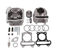 GOOFIT 47mm Big Bore Chinese Scooter Cylinder Kit Cylinder Heads Replacement for GY6 80cc 139QMB ATV Scooter Moped Motor Scooter Moped Kart