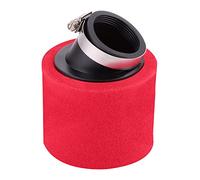 GOOFIT 48mm air filter double foam sponge cleaner red bevel angle mouth replacement for 50cc 70cc 90cc 110cc 125cc 150cc dirt bike motorcycle go kart ATV quad scooter