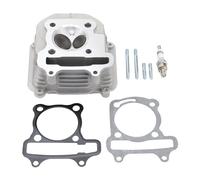 GOOFIT 57.4mm Cylinder Head Engine Gaskets Parts With Gasket Spark Plug Replacement For 157QMJ 152QMI 4 Stroke GY6 150cc ATV TaoTao Karting Chinese Scooter