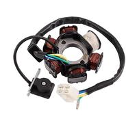 GOOFIT 6 Pole Coil 5 Wires female plug AC Half-Wave Ignition Magneto Stator Replacement For Quad Pocket Bike Buggy Quad Go Kart GY6 50cc 70cc 90cc 110cc 125cc engine ATV Scooter