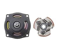 GOOFIT 6 Teeth Box 25H Chains Clutch Drum Assembly with Clutch Disc Kit For 2 Stroke 47cc 49cc Pocket Dirt Bike Mini ATV Quad Scooter