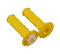GOOFIT 7/8" 22mm 25mm(Including White Throttle Pipeline) CNC Premium Twist Handlebar Throttle Grips Rubber Replacement for 50cc-250cc Dirtbike Go Karts Atvs Scooters Pitbike Quad Yellow