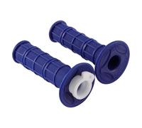 GOOFIT 7/8" 22mm 25mm (Including White Throttle Pipeline) CNC Premium Twist Handlebar Throttle Grips Rubber Replacement for 50cc-250cc Dirtbike Go Karts ATV Scooters Pitbike Quad Mini Bikes Blue