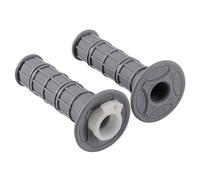 GOOFIT 7/8" 22mm 25mm(Including White Throttle Pipeline) CNC Premium Twist Handlebar Throttle Grips Rubber Replacement for 50cc-250cc Dirtbike Go Karts Atvs Scooters Pitbike Quad Gray