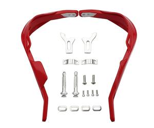 GOOFIT 7/8" Aluminium Alloy Handlebar Hand Brush Guards Protector Handguards Assy Replacement For Motocross Motorcycle Off-road Pit Dirt Bike ATV Red