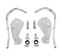 GOOFIT 7/8" Handlebar Hand Brush Guards Protector Handguards Assy with Aluminium Alloy Lever Replacement For Suzuki Motocross Motorcycle Off-road Pit Dirt Bike ATV White