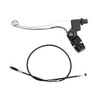 GOOFIT 7/8"silver Handlebar Off-road motorcycle left clutch brake lever support 36.61" Clutch Cable Clutch Lever Replacement For 50cc 70cc 90cc 110cc 125cc Dirt Bikes Pit Bike