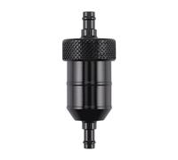 GOOFIT Aluminum Fuel Gas Filter Replacement For 5-6 mm Oil Tube Mini Pocket Bike Motorcycle ATV Black