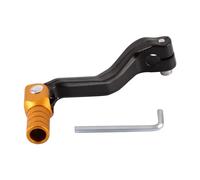 GOOFIT black and golden Aluminum Alloy Gear Lever Shift Lever Pedal Folding Gear Lever Replacement for Cb250 Motocross Bike ATV Dirt PitBike