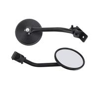 GOOFIT Black Round Modifying A-pillar Rearview Rear View Side Mirror Quick Removal Replacement for Wrangler JK JKU TJ 1997-2018 Off-Road UTV ATV
