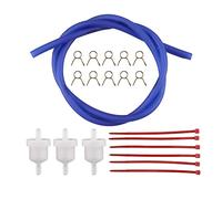 GOOFIT blue moto Gas Fuel Filter Line Spring Clips Clamps Tube Hose Inner Dia Motorcycle Oil Gasoline Universal Dirt ATV Moped Scooters Pack Pocket bike