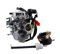 GOOFIT CN250 Carburetor Fuel Filter Intake Manifold Replacement for Helix CN250 CF250 GT250 Elite CH125 CH150 Hammerhead Jonyer Carter Brother Baja Roketa 250cc Touring Scooter Moped Go Kart