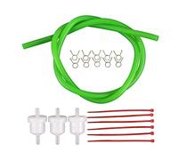 GOOFIT green moto Gas Fuel Filter Line Spring Clips Clamps Tube Hose Inner Dia Motorcycle Oil Gasoline Universal Dirt ATV Moped Scooters Pack Pocket bike