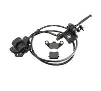 GOOFIT Left Hydraulic Brake Master Cylinder Caliper With Brake Pads Replacement For Chinese 50cc 70cc 90cc 110cc 125cc 150cc 200cc 250cc Taotao Sunl ATV Quad