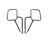 GOOFIT Modifying A-pillar Rearview Rear View Side Mirror Quick Removal Black Square Replacement for Wrangler CJ YJ TJ JK JL Off-Road UTV ATV