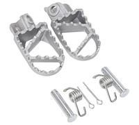 GOOFIT Motorcycle 10mm Aluminium Foot Pegs Replacement for 50cc 70cc 90cc 110cc 125cc Dirt Pit Bike