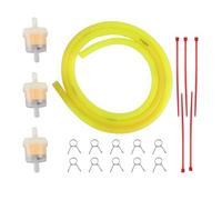 GOOFIT Motorcycle Fuel Filter Line Spring Clips Clamps Tube Hose Inner Dia Oil Gasoline Replacement For Motocross ATV Scooters Yellow