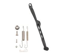 GOOFIT Motorcycle Kickstand Black Aluminum Alloy Motorbike Side Stands With Spring Replacement for EXC TE TX FE models Scooter Dirt Pit Bike DirtBike PitBike
