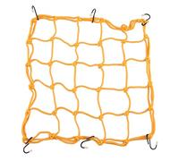 GOOFIT Motorcycle Luggage Cargo Net Helmet Net 15" With Hooks Elasticated Stretchable Replacement For Motorbike ATV Cars Trucks Yellow