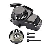 GOOFIT Motorcycle Pull Starter Black Replacement for 2 stroke 43cc 47cc 49cc Pocket Bike ATV Mini Dirt Bike Scooter Water pump Brush Cutter