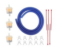 GOOFIT MotorcycleFuel Filter Line Spring Clips Clamps Tube Hose Inner Dia Oil Gasoline Replacement for Motocross ATV Scooters Blue