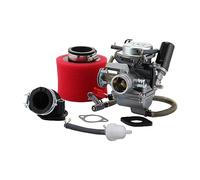 GOOFIT PD24 24mm Carburetor 42mm Air Filter Intake Manifold Replacement for GY6 125cc 150cc 152QMI 157QMJ Go Kart Scooter