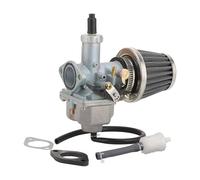 GOOFIT PZ26 Carburetor+Switch Oil Choke Cable+Oil Pipes+Oil Filters+Rubber Wood Pads+Paper Pads Replacement For 4 Stroke 100cc 110cc 125cc CG125 XF125 156FM 157FM ATV Quad Pit Bike Moped