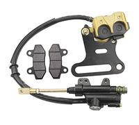 GOOFIT Rear Hydraulic Caliper Brake Master Cylinder Assembly With Brake Pads Replacement For 70cc 110cc 125cc 150cc Atv Quad