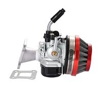 GOOFIT Red 2 Stroke Carb Carburetor Air Filter Assembly Intake Gasket Kit Replacement For 47cc 49cc Pocket Bike ATV