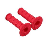 GOOFIT Red 22mm Standard 7/8" Twist Throttle Handle Grips Replacement for 50cc RM125 FA50 RM80 KLX140L KX250 KLR250 YFZ450R CRF80F CRF 150 1985 1993 1996 2001 2005 2009 Mini Pit Scooter Moped