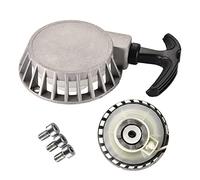 GOOFIT Silver Pull Start Recoil Starter Replacement for 2 stroke 43cc 47cc 49cc Brush Cutter ATV Mini Dirt Bike Scooter Water pump 40-6 Pocket Pit Bike