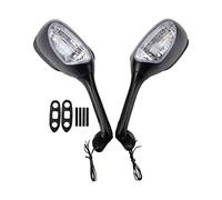GOOFIT Universal Sideview Mirror Rearview Mirror with LED Turn Signal black 1Pair Replacement for Suzuki GSXR1000 2005-2008 Suzuki GSXR600/750 2006-2012