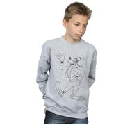 Goofy Classic Baseball Sweatshirt Disney Grey 9 Years