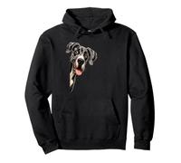 Goofy Giant Adorable Large Gentle Dog Lover Great Dane Pullover Hoodie