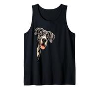 Goofy Giant Adorable Large Gentle Dog Lover Great Dane Tank Top