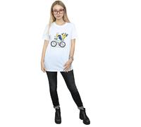 Goofy Tour De Goofy Cotton Boyfriend T-Shirt Disney White XXL