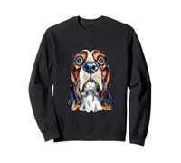 Goofy Wide Eyed Cavalier King Charles Spaniel Dog Sweatshirt