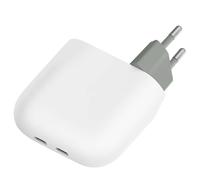 Google 2-Port USB-C 67W Power Delivery 3.2 and PPS Wall Charger, White