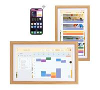 Google Digital Calendar, 15.6 Inch Task Chart and Planner for Family Schedules, Picture Frame with Anti-Glare Smart Touch Screen, Wall Mount or Desktop, Google Home Hub, App