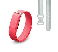 Google Fitbit Air - Screenless Activity Tracker with Fitness, Heart Rate, and Sleep Tracking - Works with iOS and Android - Berry + Fitbit Air Active Band - Fog, Small