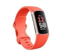 Google Fitbit Charge 6 Activity Tracker with 3 Months Google Health Membership Included, 7 Days Battery Life and Google Wallet and Maps, Coral / Champagne Gold Aluminium