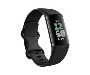Google Fitbit Charge 6 Activity Tracker with 3 Months Google Health Membership Included, 7 Days Battery Life and Google Wallet and Maps, Obsidian/Black Aluminum