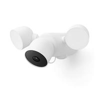 Google GM493 and G3AL9 Nest Cam with Floodlight (Outdoor, Wired) Security Camera - Smart Home WiFi Camera, Snow
