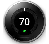 Google Nest Learning Thermostat - 3rd Gen - Programmable Smart Thermostat for Home - Compatible with Alexa (Stainless Steel)