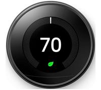 Google Nest Learning Thermostat 3rd Gen Programmable Smart Thermostat for Home Compatible with Alexa (Mirror Black)