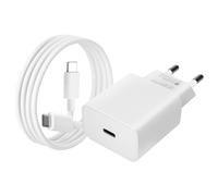 Google Original Google USB-C 18W Wall Charger + USB-C Charging Cable, White