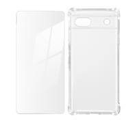 Google Pixel 6a Protection Pack Reinforced Case + Tempered Glass Transparent