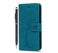 Google Pixel 8 Pro Case Wallet Premium Flip Phone Case Shockproof PU Leather Owl Tree Embossed Magnet Cover for Google Pixel 8 Pro with Kickstand Card Holder & 1 Touch Pen, Blue