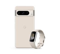 Google Pixel 8 Pro - Unlocked Android Smartphone with telephoto lens - Porcelain, 128GB + Fitbit Charge 6 Activity Tracker - Porcelain/Silver Aluminium